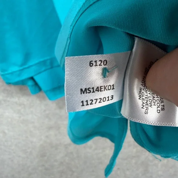 Peter Millar Summer Comfort Polo Mens Medium Teal Golf Shirt Performance Active - Picture 6 of 8